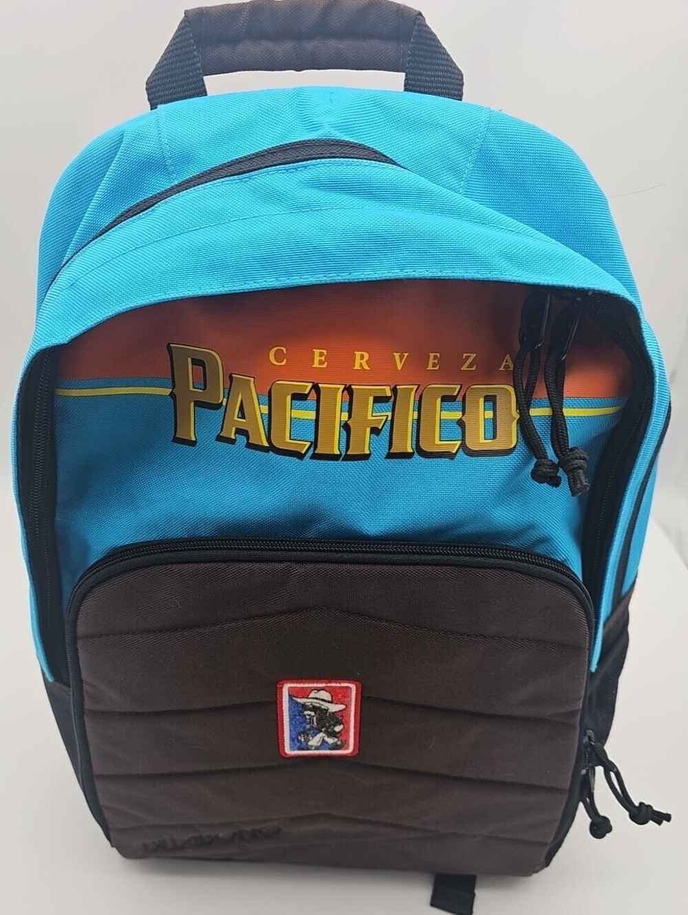 Rare Billabong x Pacifico Beer collab. Turquoise/brown, quilted pocket. New.